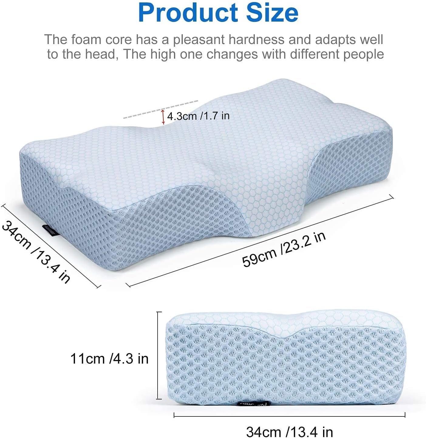 Cervical Pillow for Neck Pain, Neck Support Pillows for Pain Relief Sleeping,Orthopedic Pillow,Contour Memory Foam Pillow