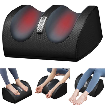 Foot Massager Machine with Heat, Deep Tissue Massager for Foot Massage and Calf Massage, Gifts for Mom & Dad
