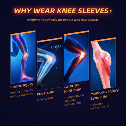 Copper Knee Brace for Knee Pain Knee Support Compression Sleeves for Injury